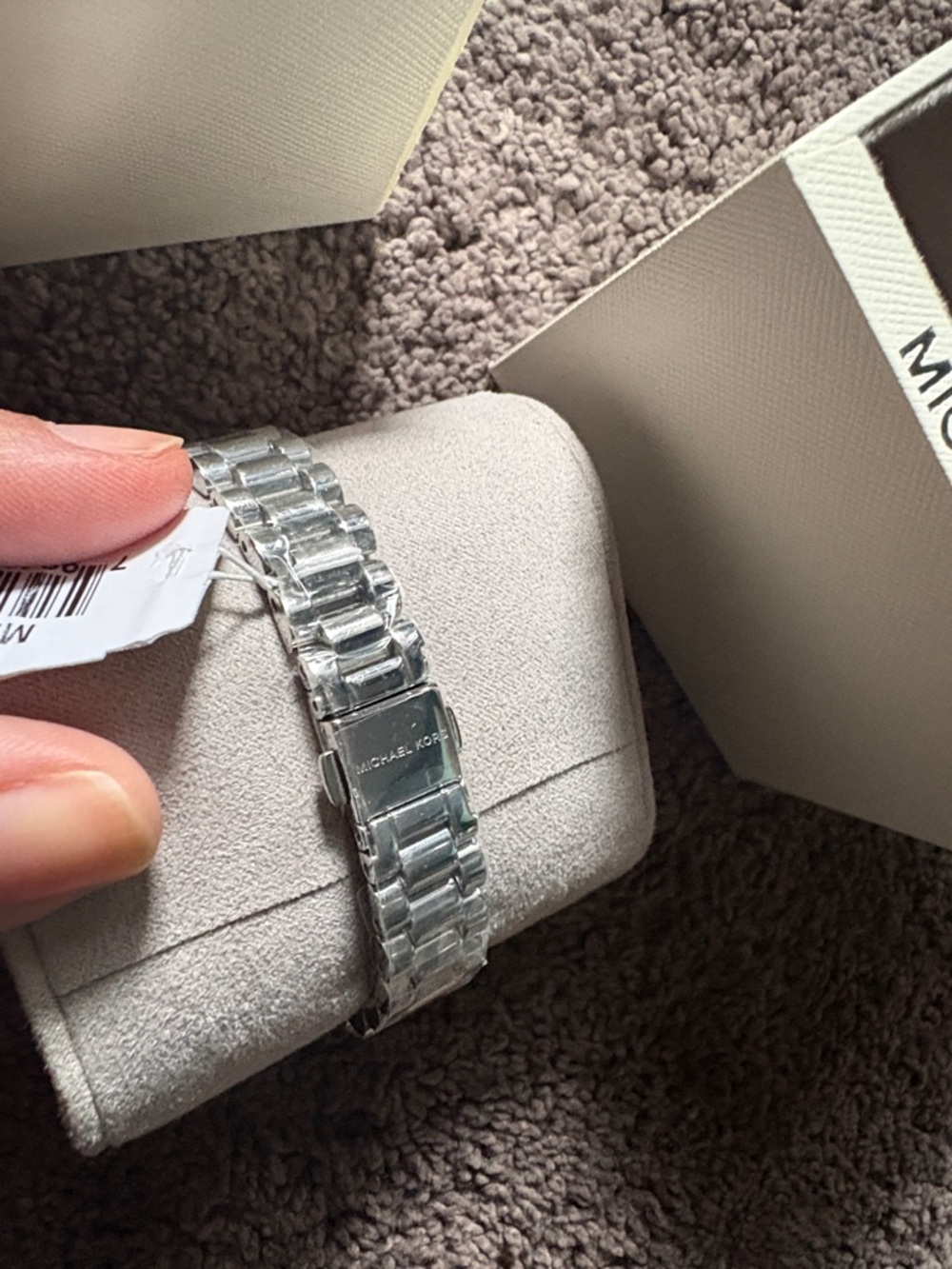 Michael Kors Silver and White Bracelet Watch - Picture 3 of 3